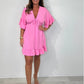 【💥Final 3-hour Preferential Deal 💥】💖LAST DAY SALE 50% OFF💖Women’s V Neck Babydoll Mini Dress