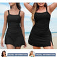 💥Last day special offer 49% OFF🩱Women's Vintage Tummy Control Two Piece Tankini Swimsuits
