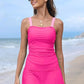 💥Last day special offer 49% OFF🩱Women's Vintage Tummy Control Two Piece Tankini Swimsuits