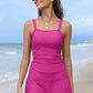 💥Last day special offer 49% OFF🩱Women's Vintage Tummy Control Two Piece Tankini Swimsuits