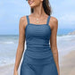 💥Last day special offer 49% OFF🩱Women's Vintage Tummy Control Two Piece Tankini Swimsuits
