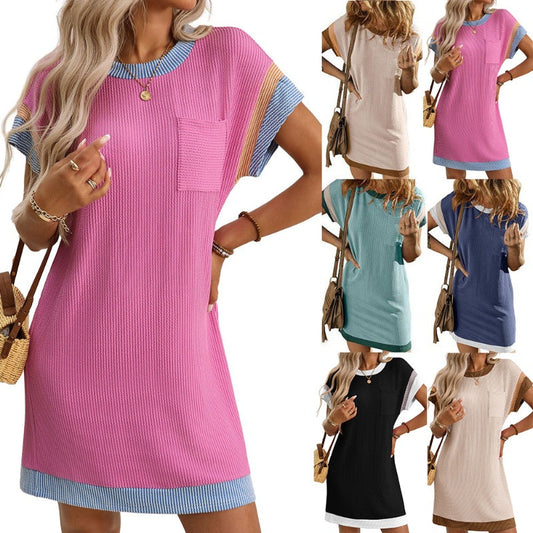 Women's T-Shirt A-Line Mini Dress