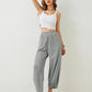 🎉Women's casual ankle trousers with loose fit and elasticated waist