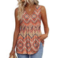 🔥 Last Day Special Price :￡12.99!!👚Women's Print Flowy Sleeveless V Neck Peplum Tank Tops