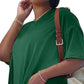 Women's Solid Round-Neck Dress ＆ Shorts Set