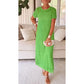 Women's Casual Hollow-Out Maxi Dress Two-Piece Set