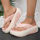📢📢70% OFF !!!⏰Women's Summer Color-Block Soft Platform Flip Flops