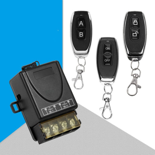 🔌🌍 Wireless Remote Control Switch & Receiver Kit – 30A High Power & Wide Application (No Wiring Required)!