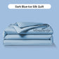 ⏰Last Day Sale 65% OFF🥰 ✨Summer Simple Ice Silk Quilt❄️ Ultra Cool Anti-Sweat Thin Quilt, Machine Washable Bedding