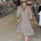 Women's Trendy Leopard Print V-Neck Loose Fit Dress