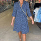 Women's Trendy Leopard Print V-Neck Loose Fit Dress