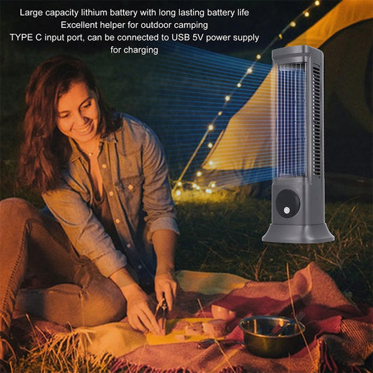 Tower Fan for Bedroom, 28dB Silent Standing Fan with 12H Timer, Smart Auto Mode, 64° Oscillating Bladeless Cooling Fan for Home Office