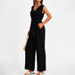 Women’s V-Neck Wide-Leg Jumpsuit