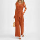 Women’s V-Neck Wide-Leg Jumpsuit