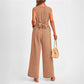 Women’s V-Neck Wide-Leg Jumpsuit