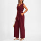 Women’s V-Neck Wide-Leg Jumpsuit