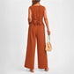 Women’s V-Neck Wide-Leg Jumpsuit