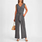 Women’s V-Neck Wide-Leg Jumpsuit