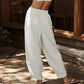 Women's Casual Elastic Waist Wide Leg Pants