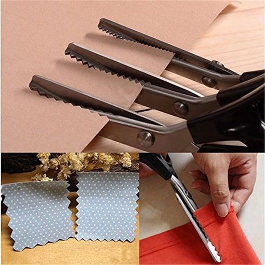 ❄️Summerfresh 50% OFF!🧵DIY Pinking Shears for Fabric, Paper & Leather – Professional Zigzag Scissors for Sewing and Crafting