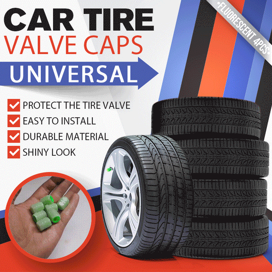 20-Pack Neon Green Glow Tire Valve Caps – No Battery Needed, Universal Fit