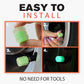 20-Pack Neon Green Glow Tire Valve Caps – No Battery Needed, Universal Fit