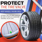 20-Pack Neon Green Glow Tire Valve Caps – No Battery Needed, Universal Fit