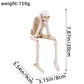 No Evil Skeleton Figurine for Gothic & Halloween Decor