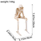 No Evil Skeleton Figurine for Gothic & Halloween Decor
