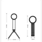 Magnetic Phone Tripod for iPhone, Portable Phone Holder Mini Tripod for Magsafe with Double-Sided Strong Magnetic 1/4'' Arri Locating Hole Foldable Hook