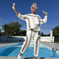 Women's Casual Chain-Print Sweatshirt and Jogger Set