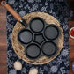 4-cup Cast Iron Non-stick Egg Frying Pan