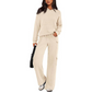 Women’s Hooded Long-Sleeve Tops ＆ Pants 2-Piece Set