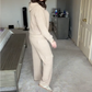 Women’s Hooded Long-Sleeve Tops ＆ Pants 2-Piece Set