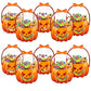 ❄️Summerfresh 50% OFF!🍬20-Pack Pumpkin Halloween Treat Bags – Resealable Clear Party Favour Bags with Handles