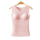 Skin-Friendly & Breathable Thermal Vest with Built-In Pads