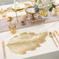 ✨ Gold 3D Leaf Placemat - Luxury Table Decoration with Heat Resistance!✨