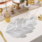✨ Gold 3D Leaf Placemat - Luxury Table Decoration with Heat Resistance!✨