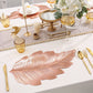 ✨ Gold 3D Leaf Placemat - Luxury Table Decoration with Heat Resistance!✨
