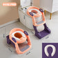 ❄️Summerfresh 50% OFF!🚽2-in-1 Toddler Potty Training Seat & Toilet Ladder – Anti-Slip Steps, Handles & Convertible Potty