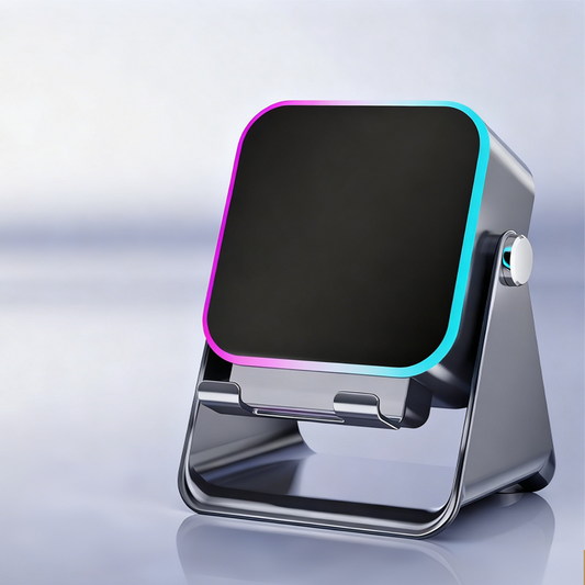 5-in-1 Wireless Induction Bluetooth Speaker with Adjustable Phone Stand