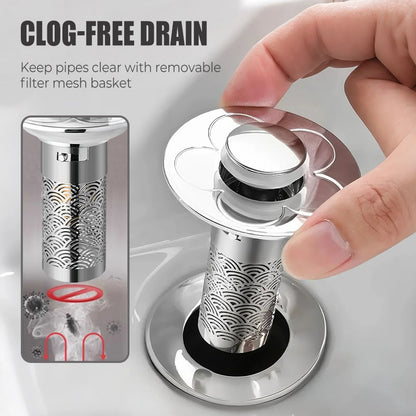 🎁 Hot Sale 50% OFF 🔥Universal Pop Up Sink Drain Stopper