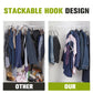 Non-Slip Clothes Hangers with Clips and Hook