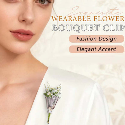 Wearable Flower Brooch Pin