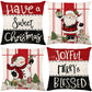 Cute Christmas Print Pillow Cover