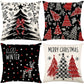 Cute Christmas Print Pillow Cover