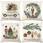 Cute Christmas Print Pillow Cover
