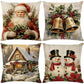 Cute Christmas Print Pillow Cover