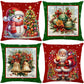 Cute Christmas Print Pillow Cover
