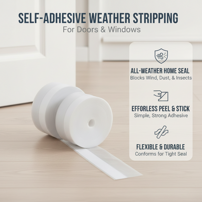 🎃Halloween Deal 50% OFF!🚪Self-Adhesive Door Draught Excluder – Flexible Cut-to-Size Gap Seal